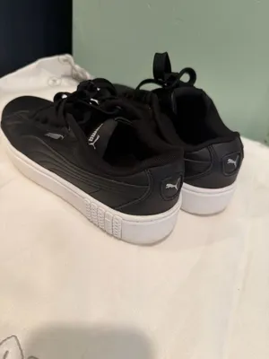 PUMA Smash Platform v3 Black Leather Women's Sneakers thumbnail 6