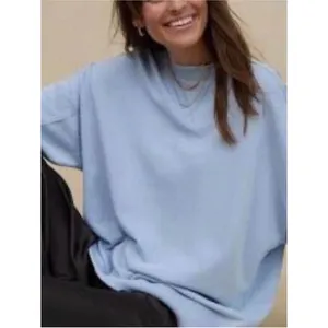 Aerie Down to the Earth oversized relaxed fit sweatshirt Light Blue Small thumbnail 11