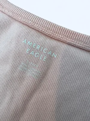 American Eagle Outfitters basic peach colored ribbed tank top  thumbnail 4