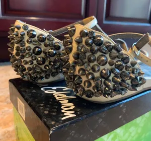 Sam Edelman Studded Embellished Ornate Crystal sandals thumbnail 5