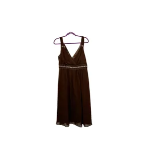 Metaphor Womens Dress Size 14 Brown Formal Cocktail Sleeveless Vintage thumbnail 2