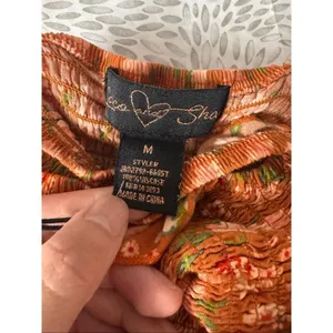 Coco & Sky Floral Smocked Maxi Dress – Ruffle Straps, Tiered Skirt, Boho Cottage thumbnail 7