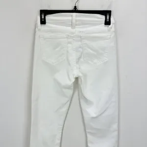 J.Crew 8" Toothpick Jean White Skinny Stretch Classic Denim Womens US 24 NWT thumbnail 6