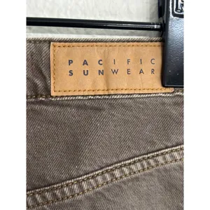 PacSun 90s Boyfriend Jeans 24‎ Brown High Rise Relaxed Straight Leg Denim thumbnail 3