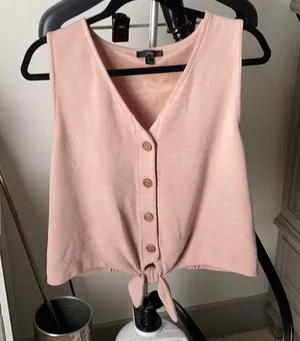 Like new Tie waist tank J CREW size L thumbnail 1