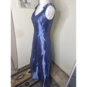 Vintage Alex Evenings Shimmer Gown | 90s Y2K Iridescent Prom Dress A Line Sz 4 thumbnail 2