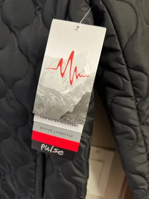Pulse Black Quilted Winter Jacket thumbnail 4