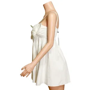LOVERS + FRIENDS Somerset Bow Mini Dress, White, Small thumbnail 8