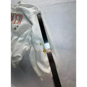 Wicked Universal Studios Cropped Sweatshirt XL White Pink Gold Glitter Stars thumbnail 7