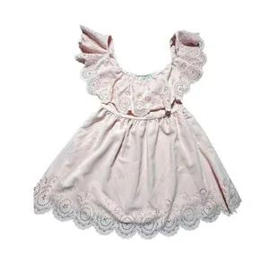LOVERS + FRIENDS Women’s XS Light Pink Off Shoulder Laser Cut Ruffle Dress #Z9-7 thumbnail 9