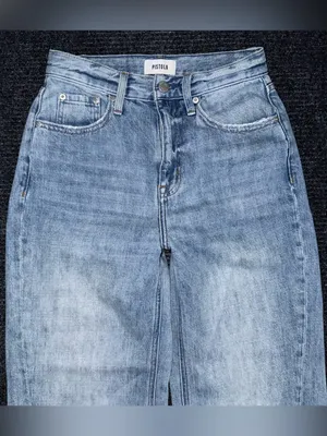 PISTOLA Ruby High Rise Palazzo Wide Leg Jeans Othello Light Wash Size 24 Seamed thumbnail 3