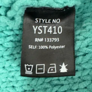 3281 | POL YST410 Chenille Cable Knit Hoodie Sweater Turquoise Boho Women L thumbnail 8