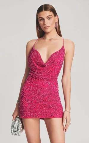Mich Sequin Retrofête Mini Dress thumbnail 1