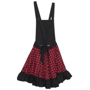 Hot Topic Skirtall Whimsigoth Coquette Y2K Retro Checkered Red Black Medium thumbnail 4