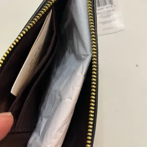 COACH pebbles‎ leather wristlet corner zip thumbnail 4