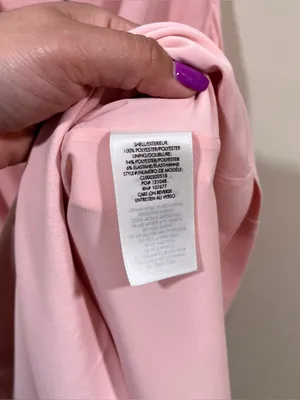 Alice + Olivia Harmony Racerback Cowl Neck A-Line Sleeveless Mini Dress Blush 4 thumbnail 7