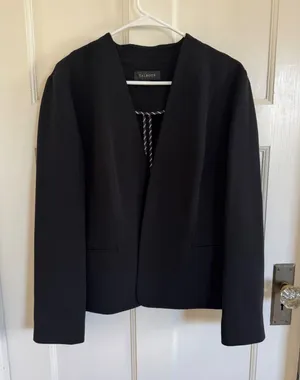 Talbots black open‎ front blazer size 16 thumbnail 1