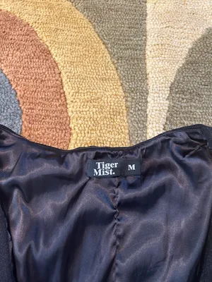 Tiger Mist Corset Top Black Crop Tank Top Size Medium thumbnail 2