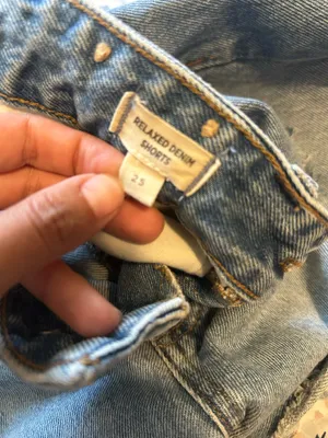 Madewell Relaxed Denim Shorts 25 Distressed thumbnail 7