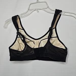 Lululemon athletica black sports bra workout gym training running size Small thumbnail 4