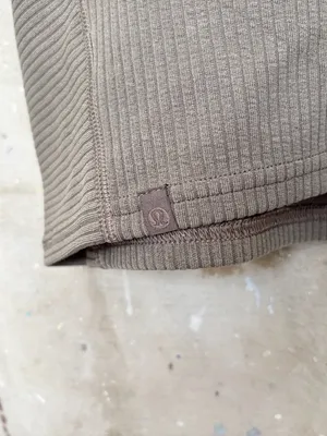 Lululemon Ribbed Softstreme Cropped Tank Top, Nomad thumbnail 5