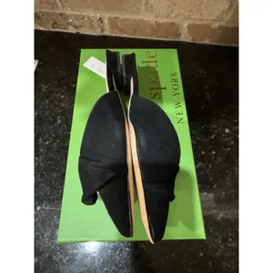 Kate Spade New York BLACK Suede Women's Fayrn‎ Point Toe Mules Size 6.5 thumbnail 6