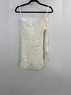 Michael Costello x REVOLVE Paola Mini Dress - White thumbnail 9
