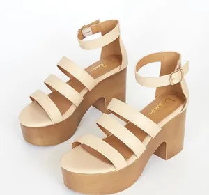 Lulus Nude Platform Sandals thumbnail 1