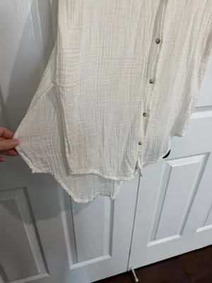 By Anthropologie The Lucia Dress Sheer Cover Up Coverup Size Large thumbnail 5