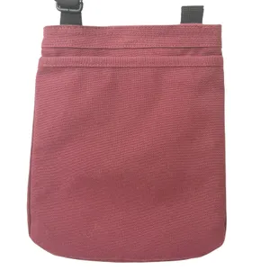 KAVU Keeper Crossbody Bag Maroon Small Canvas‎ Rope Strap Gorpcore Hiking Pouch thumbnail 2