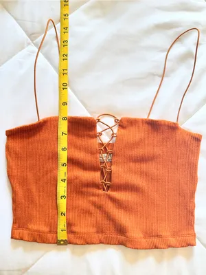 Intimately by Free People Lola Lace Up Crop Top – Copper – S thumbnail 8