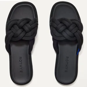 ROTHY'S The Summer Sandal‎ Braided Slide Black 10.5 thumbnail 2