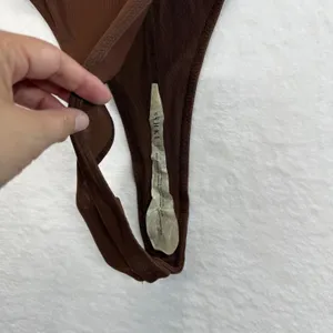 Meshki Blaire Bodysuit‎ Mesh Long Sleeve Chocolate Brown XS thumbnail 5