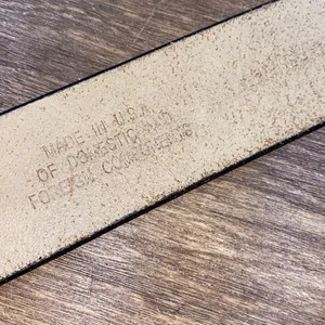 Genuine leather size 18 boho engraved belt thumbnail 4