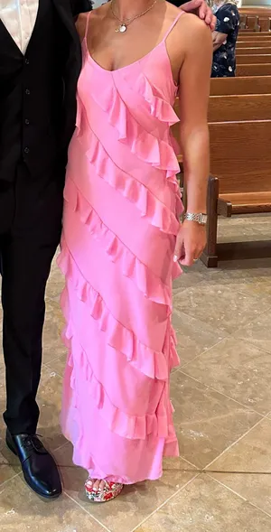 Pink Formal Dress Size L thumbnail 1