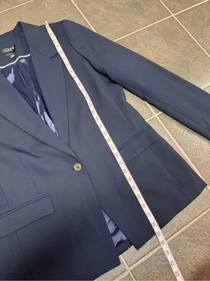 J. Crew Willa Blazer Italian City Wool Blend Jacket Navy Blue 12T TALL BK023 thumbnail 13