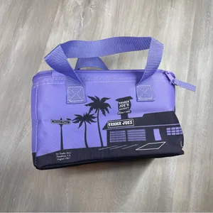 NEW Mini Trader Joe's Purple Insulated Bag Lunch Box with Tags thumbnail 3