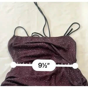 Lulus Take Me Anywhere Purple black glitter Mini Dress Medium Open Back Strappy thumbnail 12