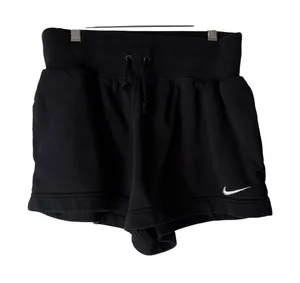 Nike Vintage 2000s Y2kSweat Shorts Black Drawstring Athletic Gym‎ Micro Mini M thumbnail 1