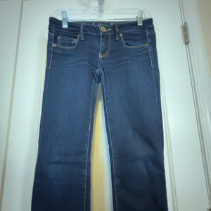 American Eagle AE Skinny Jeans Womens 2 Dark Wash Stretch Denim Everyday Iconic thumbnail 4