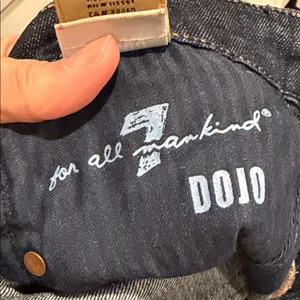 7 dojo For All Mankind‎ dojo Dark Blue Cropped Jeans 27 thumbnail 6