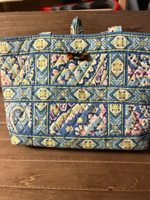 Vera Bradley Tote 14 x 10 lite blue women's handbag thumbnail 3