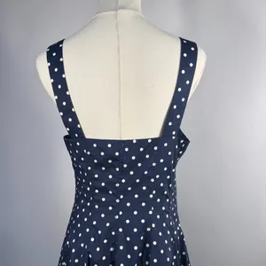 Pinch Noelle Navy Polka Dot Tank Midi Dress, Size M, NWT thumbnail 6