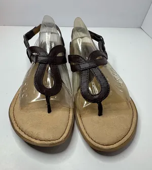 B.O.C Brown Vegan Leather Strappy Sandals Size 9 thumbnail 1