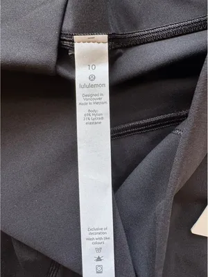 Lululemon Wunder Under High Rise 28” Full On Luxtreme, Black Size 10 NWT thumbnail 6