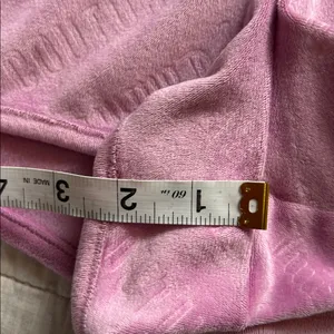 Juicy Couture Y2k velour pull on logo retro booty shorts light purple small thumbnail 7