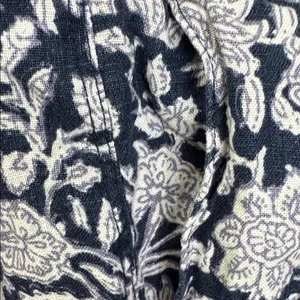 pure Jill 100% Linen Navy Floral Women’s Shorts J.Jill summer vacation beach L thumbnail 11