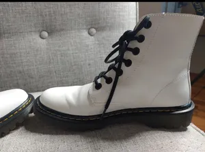 Dr. Martens White Lace Up Boots thumbnail 8
