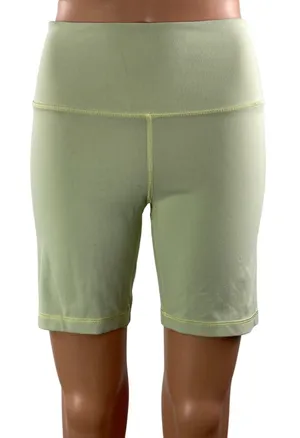 Aritzia TNA Action Green High Rise Yoga Workout Athletic Biker Shorts Size M thumbnail 1