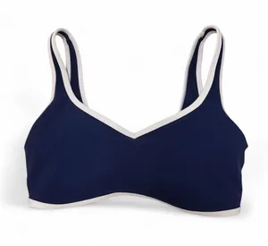 Abercrombie YPB studio flex navy contrast sports bra thumbnail 1